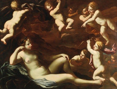 Venus and Cupid with Amorini (17th Century)