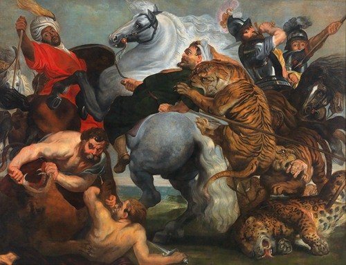 The Tiger, Lion and Leopard hunt
