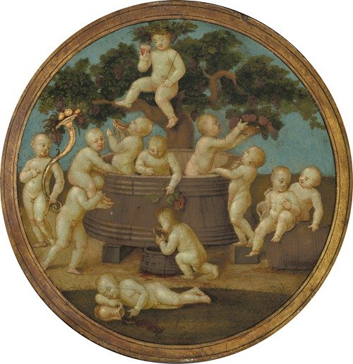 Putti with a Wine Press (c. 1500)