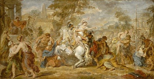 The Rape of the Sabine Women (c. 1770) — French School