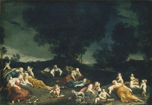Cupids Disarming Sleeping Nymphs (c. 1690-1705)