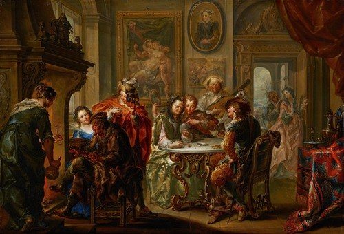The Pleasures of the Seasons; Winter (c. 1730) — Johann Georg Platzer