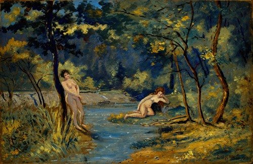 Standing and Reclining Nymphs (1908)