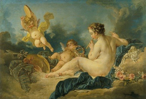 Seated Nymph with Flutes (c. 1750s)