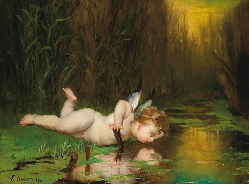 Cupid and his own reflection (1874)