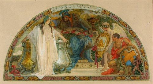 Security (study for lunette, Old Senate Office Building) (ca. 1916)