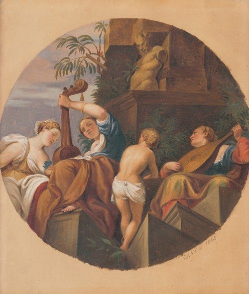Allegory of Music (1865) — Hans Canon