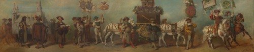 Entwurf zum Festzug 1879 – Das Baugewerbe (1879)