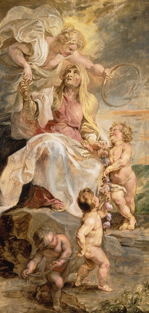 Allegory of Eternity, the Succession of the Popes (1622-1625)