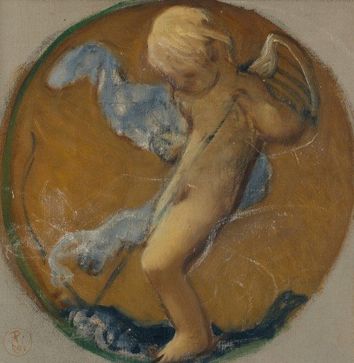 Study for Roundel with Putto (late 19th century)