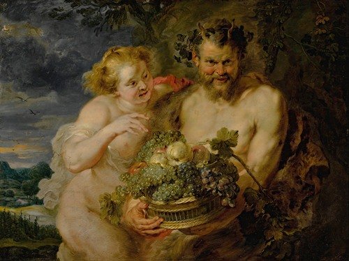 Satyr And Bacchante