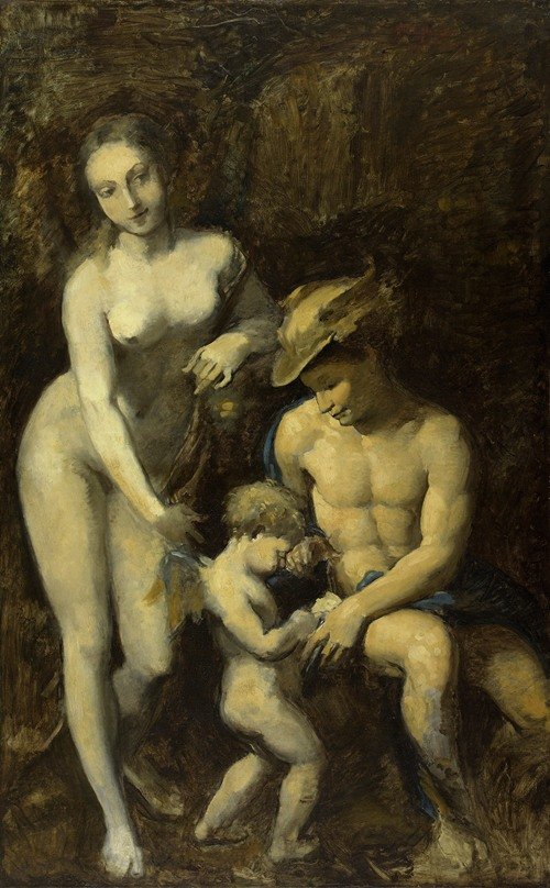 Mercure, Vénus et l’Amour, d’après Corrège (1871-1873)