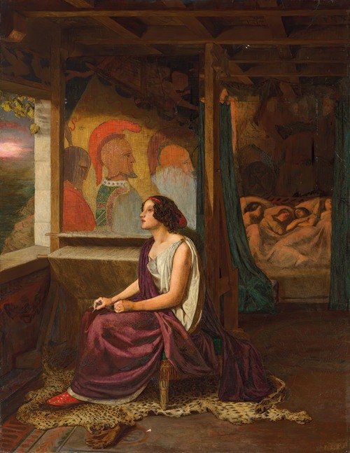 Penelope ‘Then During the Day She Wove the Large Web, Which at Night She Unravelled’ The Odyssey (1852)