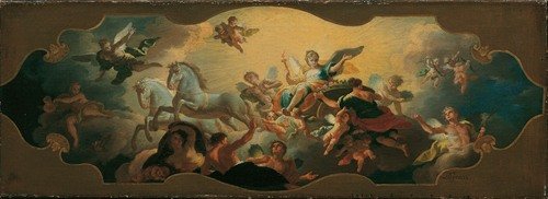 Allegorie des Morgens; Aurora im Triumphwagen (1747)