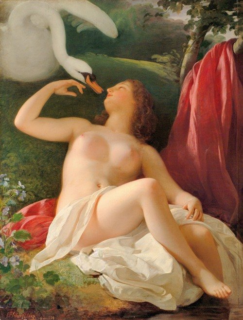 Leda mit dem Schwan (1839)