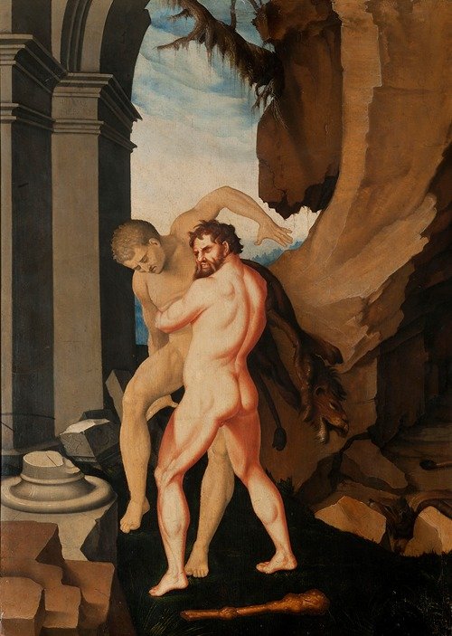 Hercules and Antaeus (1530)