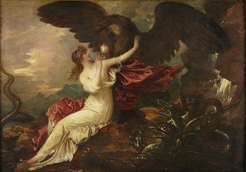 Eagle bringing cup to Psyche (ca. 1802)