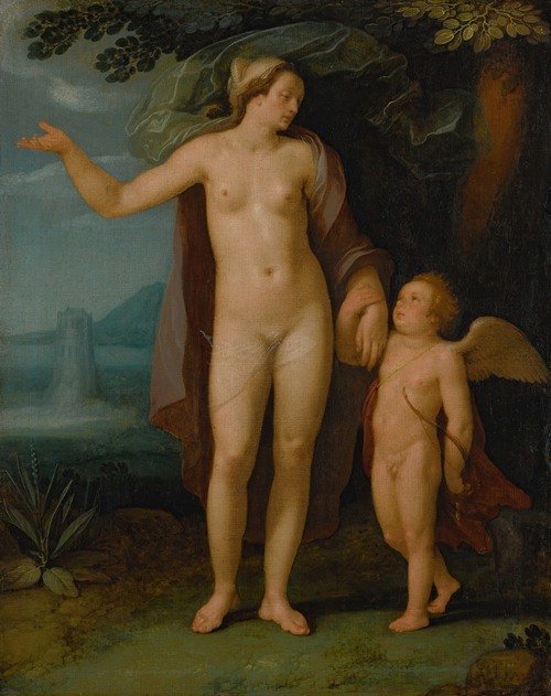 Venus and Cupid in a landscape (1622)