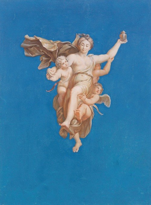 Psyche is carried to Mount Olympus (ca.1830-1834)