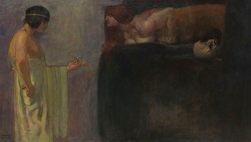 Oedipus solves the mystery of the Sphinx (1891)