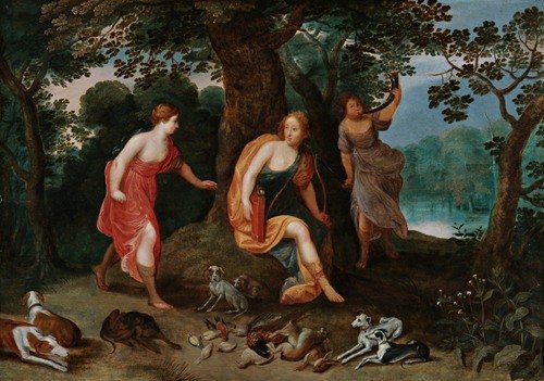 Diana And Her Nymphs Surrounded By The Spoils Of The Hunt — Circle of Jan Breughel the Younger