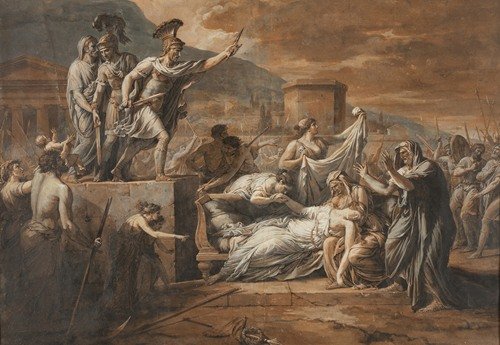 Horatius Slaying his Sister Camilla after the Defeat of the Curiatii (c. 1790)