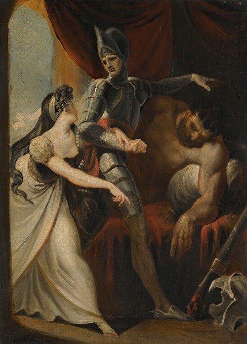 Hüon Rescuing Angela From The Giant Angulaffer, From Wieland’s Oberon