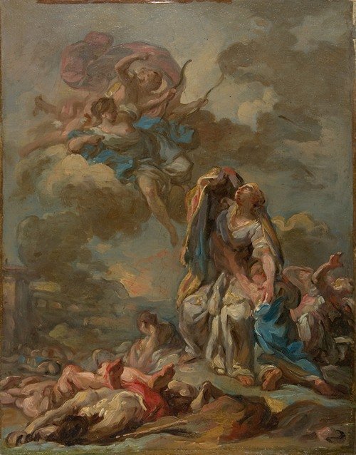 The Punishment of the Arrogant Niobe by Diana and Apollo (ca. 1772)