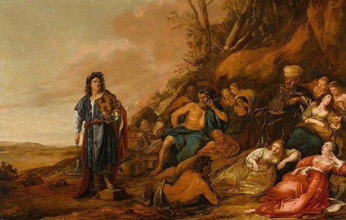 The Judgement of Midas in the Contest between Apollo and Pan (1665) — Pieter Codde