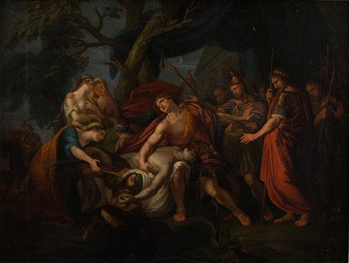 Achilles Lamenting the Death of Patroclus (1800) — After Hamilton Gavin