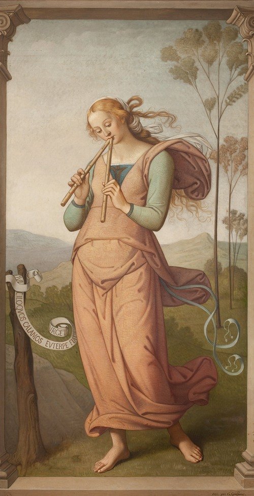 Euterpe, Muse of Poetry (1892) — Godfried Guffens