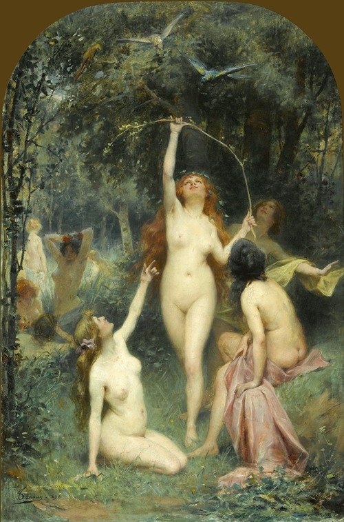 Nymphs In A Forest (1898)