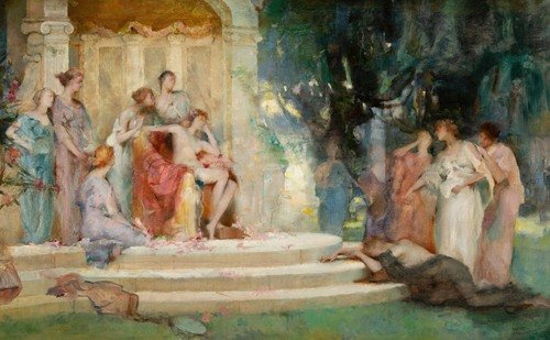 Sketch for ‘Psyche before the throne of Venus’ (circa 1892)