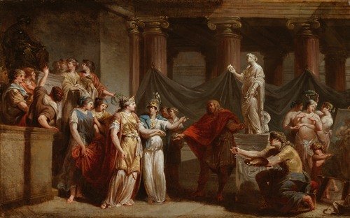Allegory of the City of Bern ( The Temple of the LIberal Arts, with the city of Bern and the Goddess Minerva) (1779)