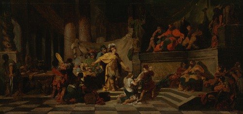 Aeneas Offering Presents to King Latinus and Asking Him for the Hand of His Daughter (1778)