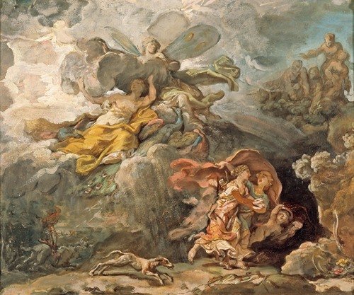 Aeneas and Dido Fleeing the Storm (circa 1772-1774)
