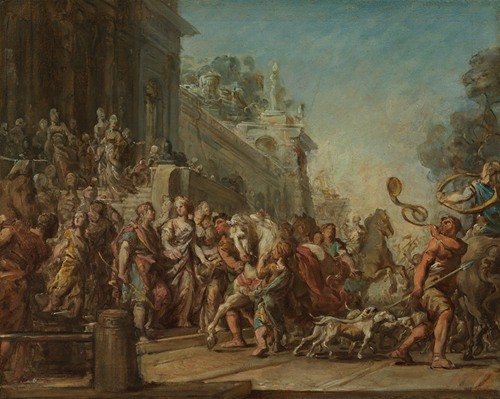 The Departure of Dido and Aeneas for the Hunt (1772-1774)
