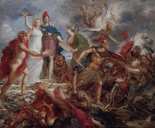 Allégorie révolutionnaire; La Liberté, l’Egalité et la Civilisation repoussant le Despotisme (1789-1799)