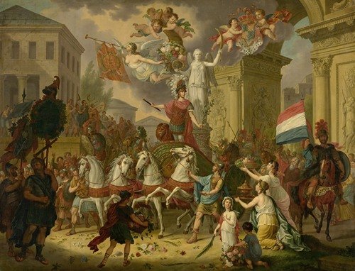 Allegory of the Triumphal Procession of the Prince of Orange, the Future King Willem II, as the Hero of Waterloo, 1815 (1815)