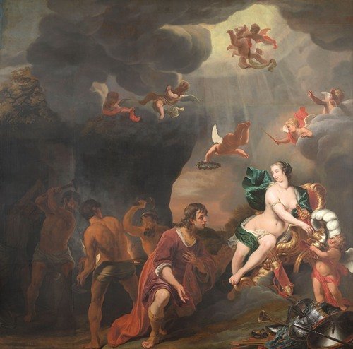 Aeneas Receiving a New Set of Armour from Venus (1660 – 1663)