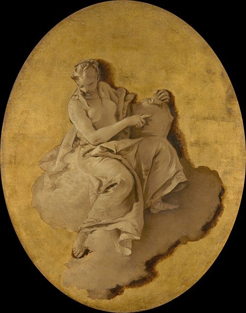 Allegorical Figure of a Woman with a Shield or a Mirror (c. 1740 – 1750)