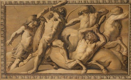 Hercules Slays the Centaurs (Jupiter Defeating the Centaurs) (1645 – 1650)