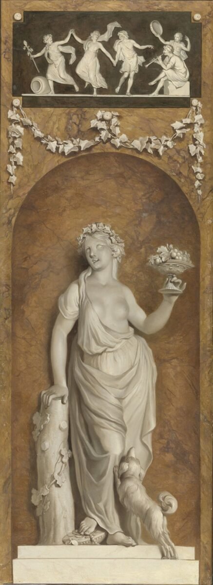 Behangselschildering met bacchante (1786)