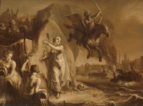 Perseus and Andromeda. Allegory of the liberation of the Netherlands by Prince Frederik Hendrik (1642)