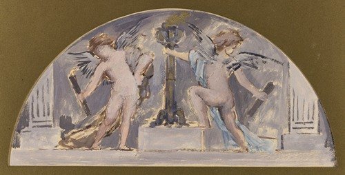 Deux Amours allumant une torchère (1893)