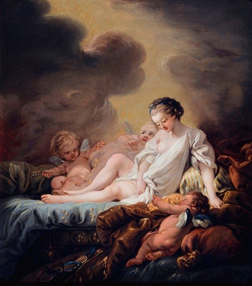 Danaé recevant la pluie d’or (18th century) — French School