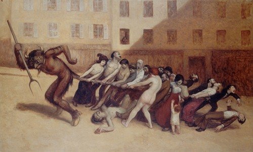 Les Parisiens tirant le diable par la queue (1920)