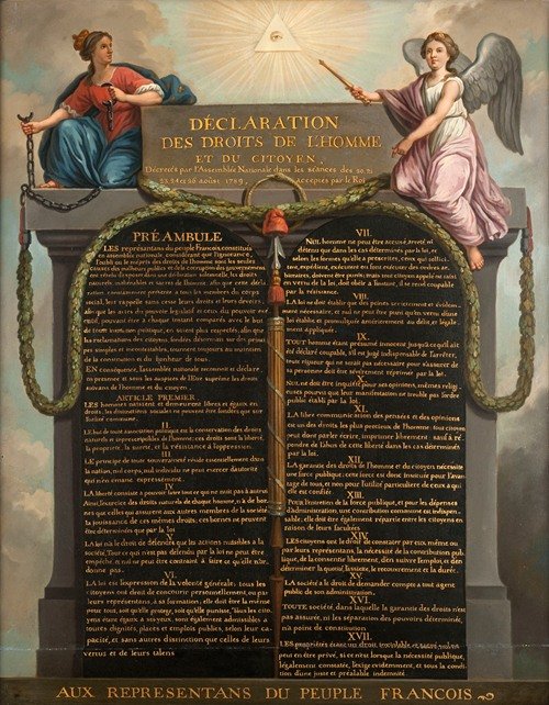 Déclaration des droits de l’homme et du citoyen. (1789)