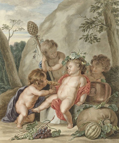 Kinderbacchanaal, after Jacob de Wit (1751)