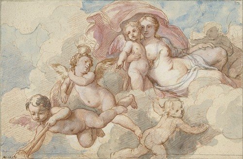 Venus met Amor en putti (1710 – 1777)